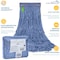 Kleen Handler 20 Oz Blended Loop-End Wet Mop Head Refill, Heavy-Duty for Commercial and Household Use, Blue KHES-LEM-BD-BL-20-1 - alternate 6
